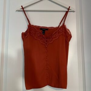 Forever 21 Red Lace Camisole Top